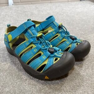 Keen Newport H2 Waterproof Sandals Blue Lime Green Youth 6 1012314 Sport Hiking